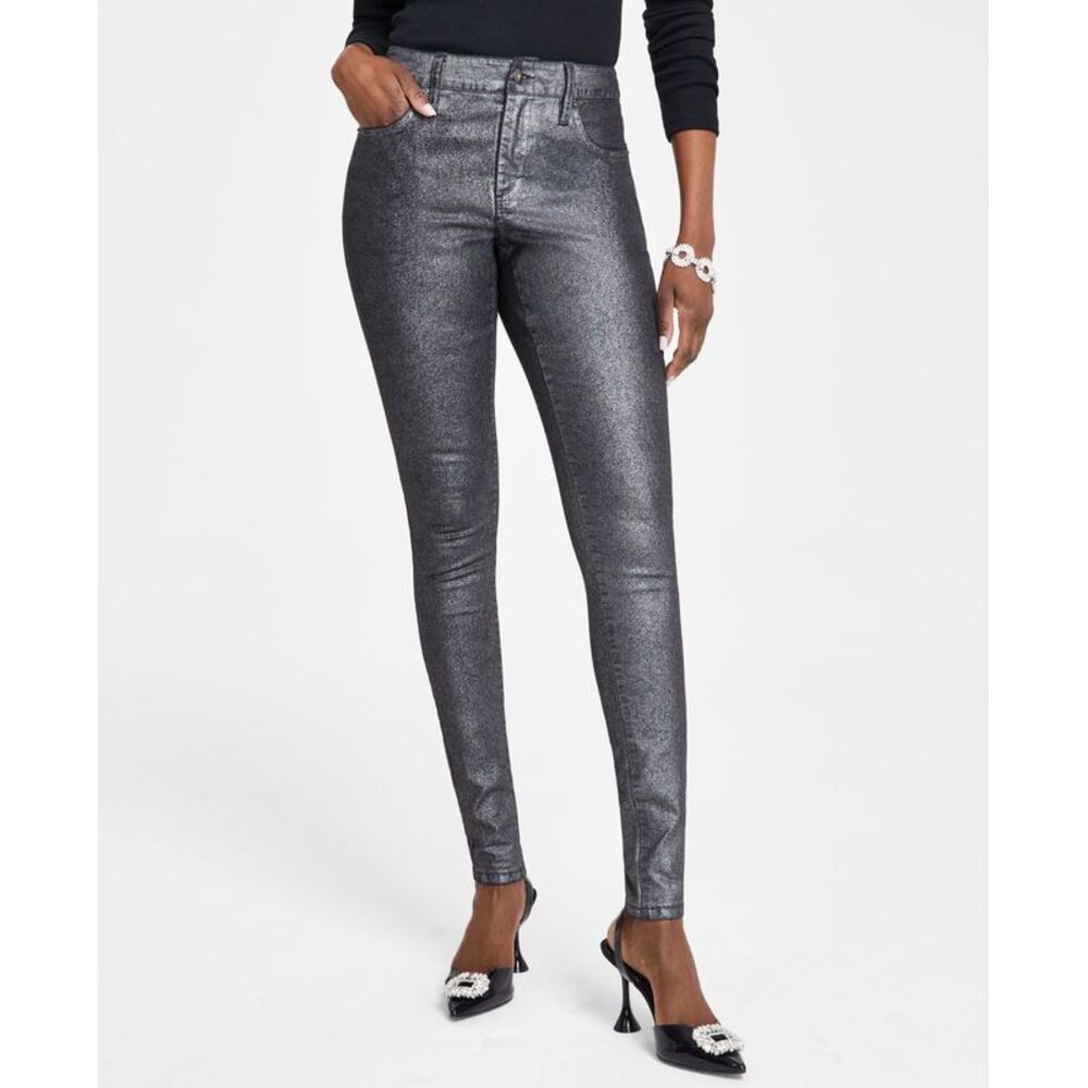 INC International Concepts Women's Metallic Skinny Jeans